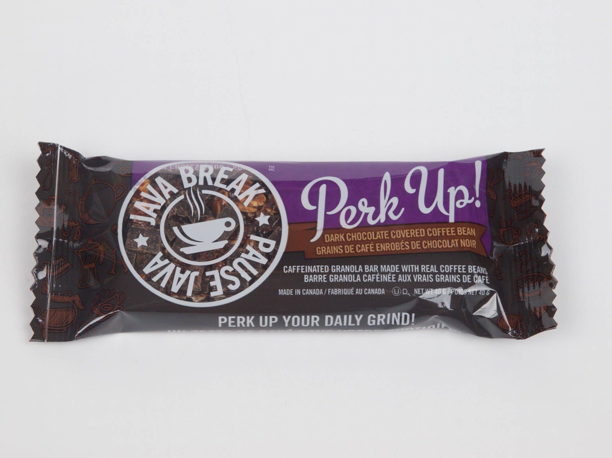 Perk Up! Caffeinated Specialty Bar with Dark Chocolate