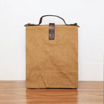 Load image into Gallery viewer, Paper Leather Retro Messenger Lunch Bag
