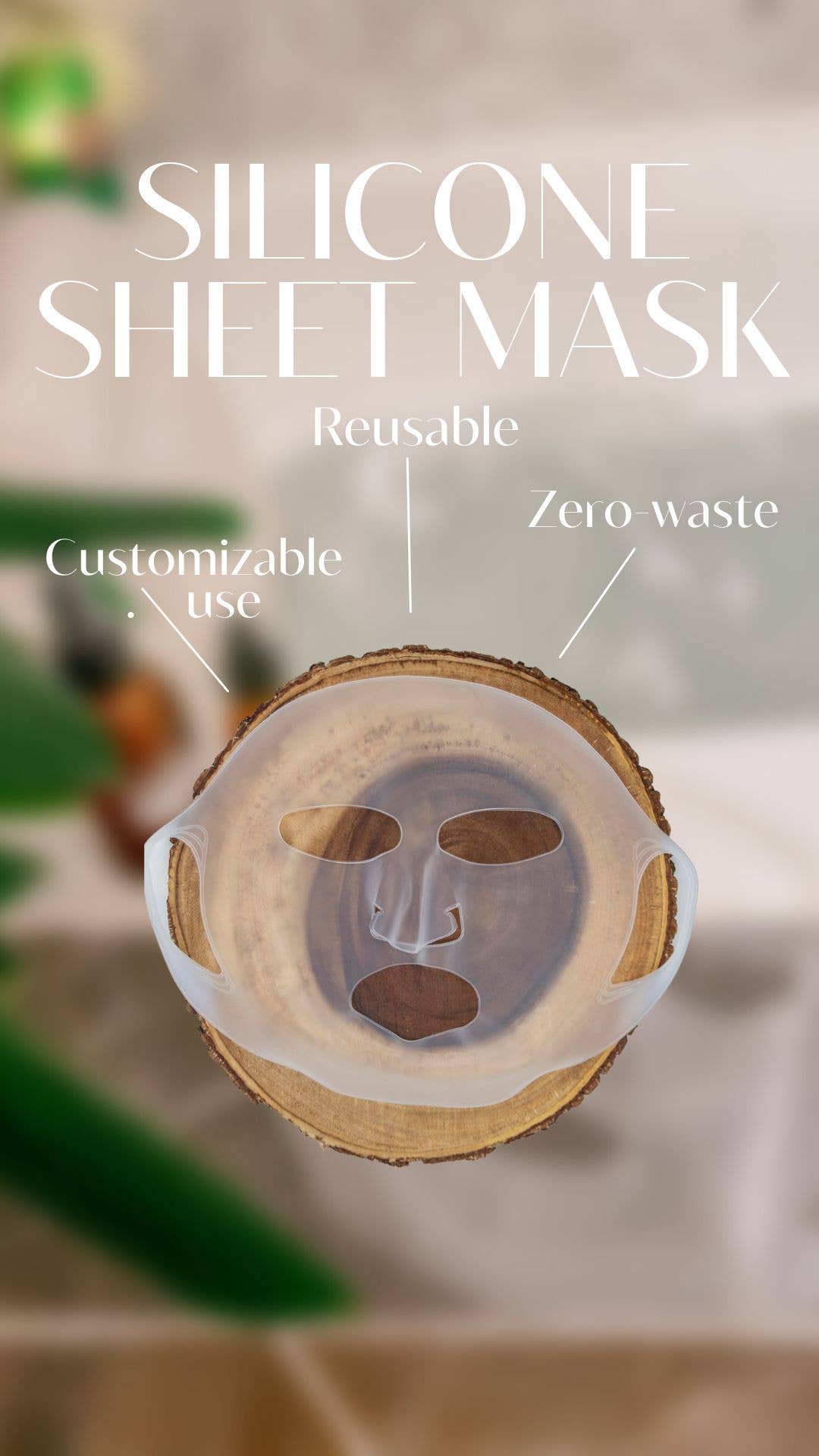 Silicone Reusable Sheet Face Mask