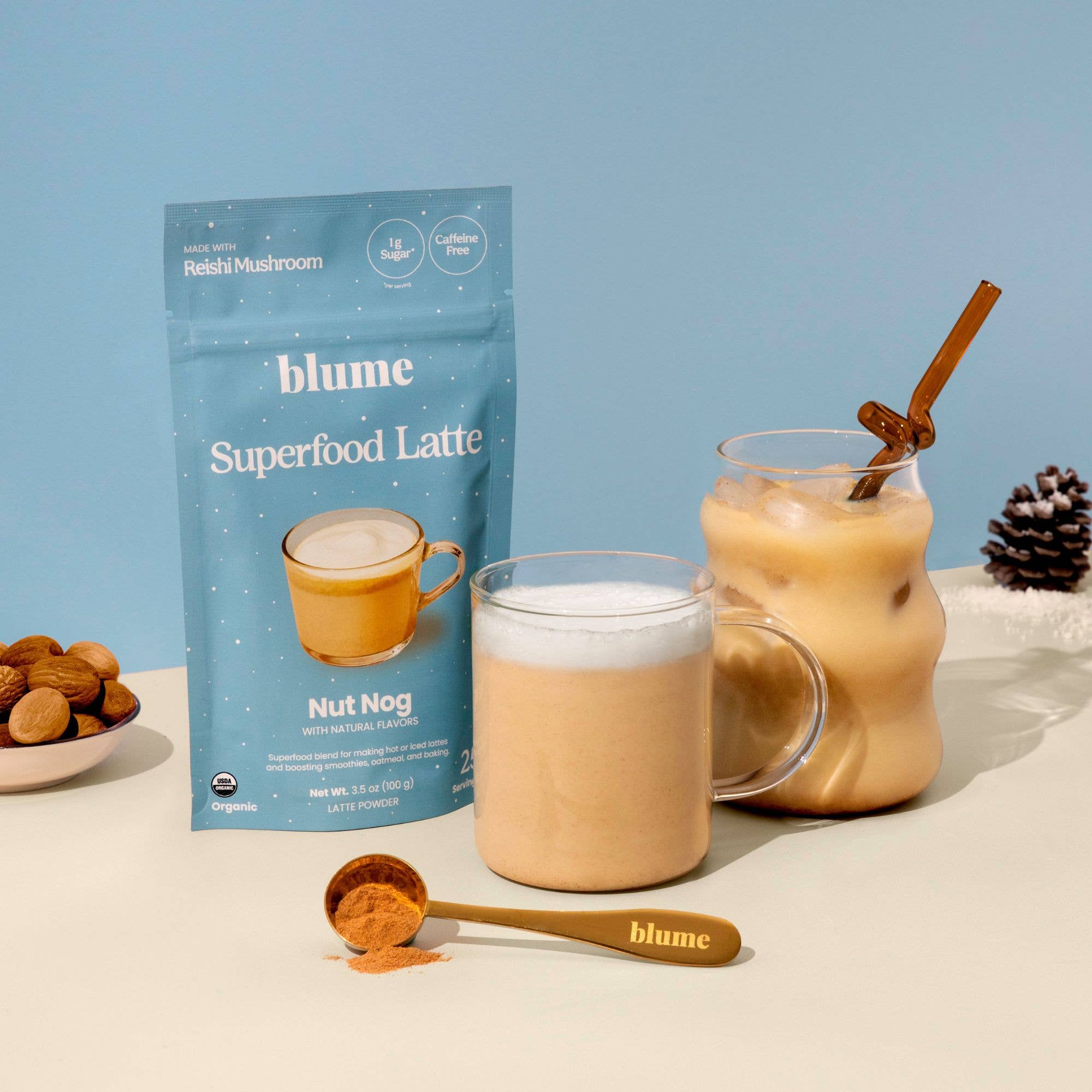 Superfood Latte Powder, Nut Nog Blend