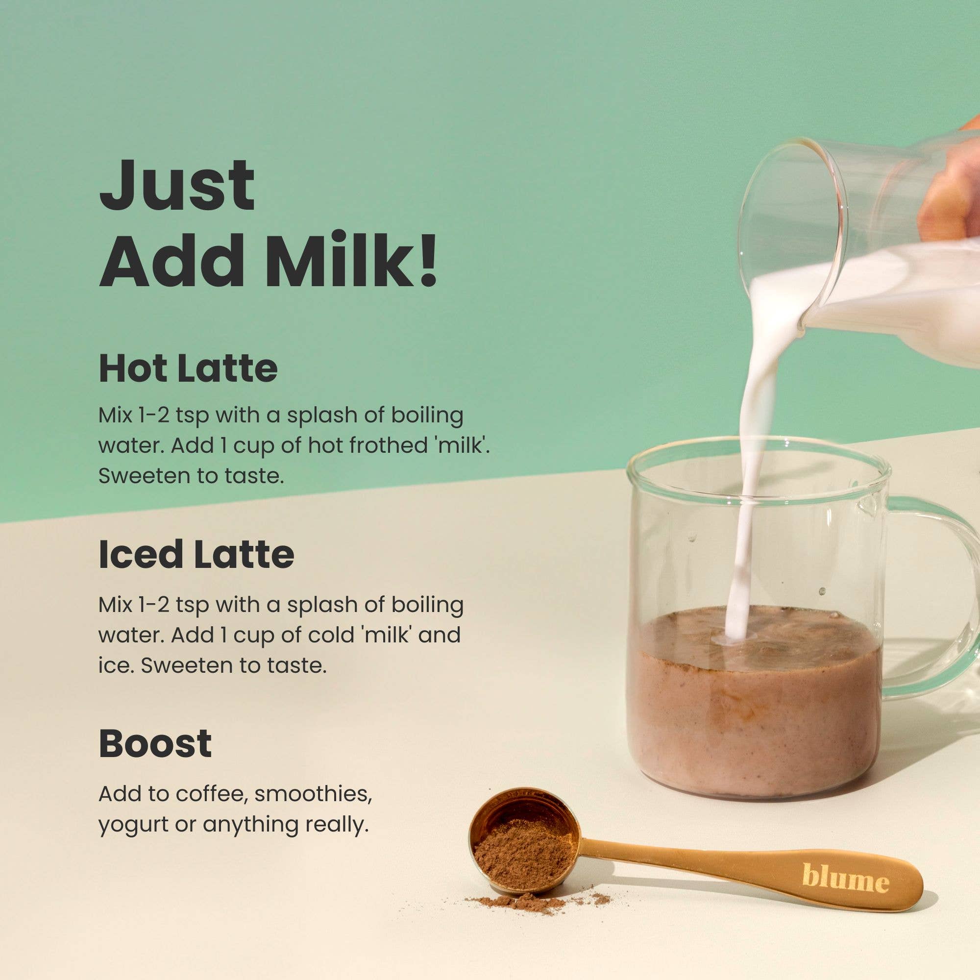 Superfood Latte Powder, Mint Cocoa Blend