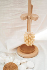 Load image into Gallery viewer, Bamboo Toilet Brush: With stand
