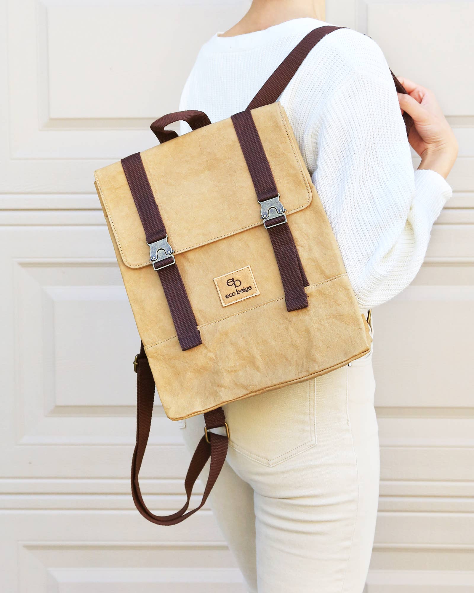 Paper Leather Travel Backpack