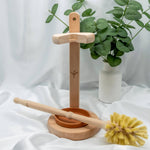 Load image into Gallery viewer, Bamboo Toilet Brush: With stand
