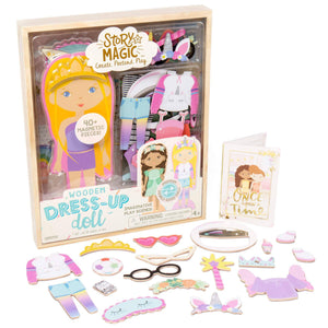 Magnetic Wooden Dress - Up Doll