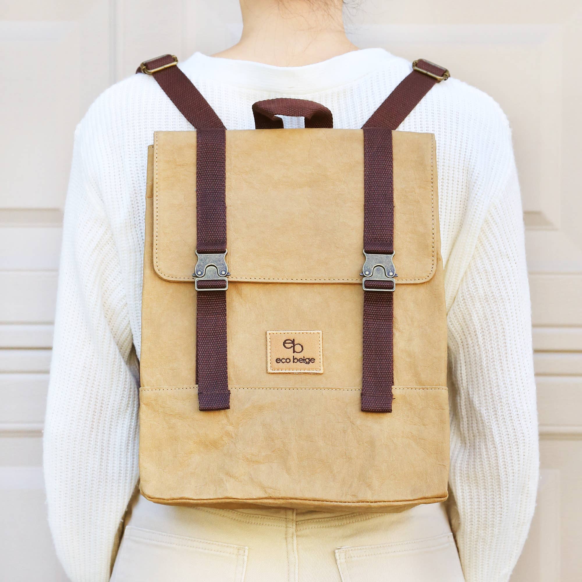 Paper Leather Travel Backpack