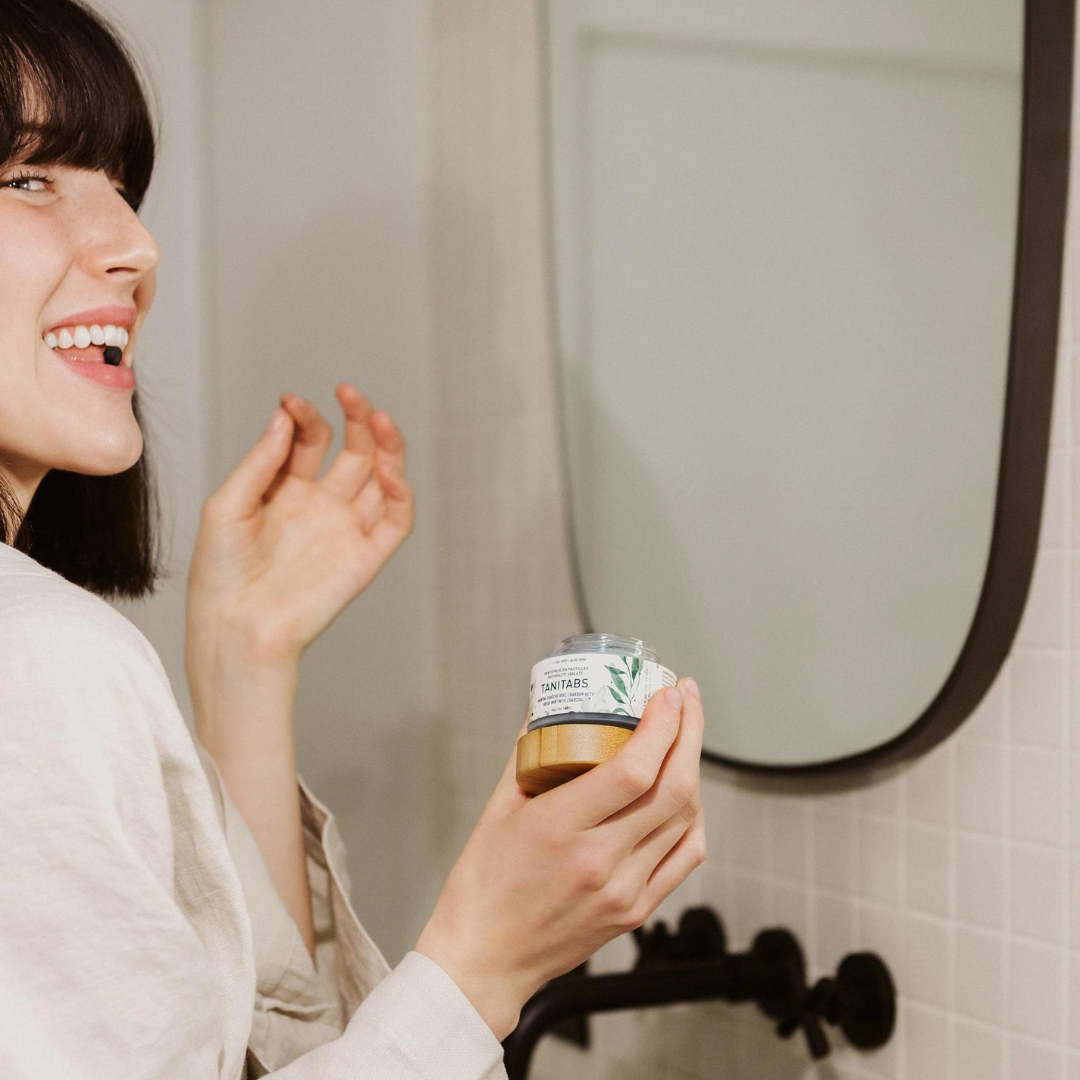 Charcoal + Mint - Solid Toothpaste Tabs - 2-month supply