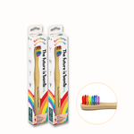 Load image into Gallery viewer, RAINBOW Kids Soft bamboo Toothbrush
