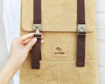 Load image into Gallery viewer, Paper Leather Travel Backpack
