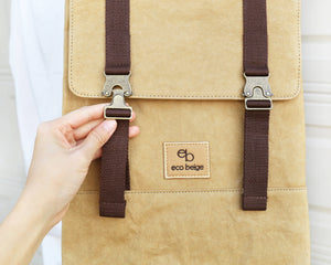 Paper Leather Travel Backpack