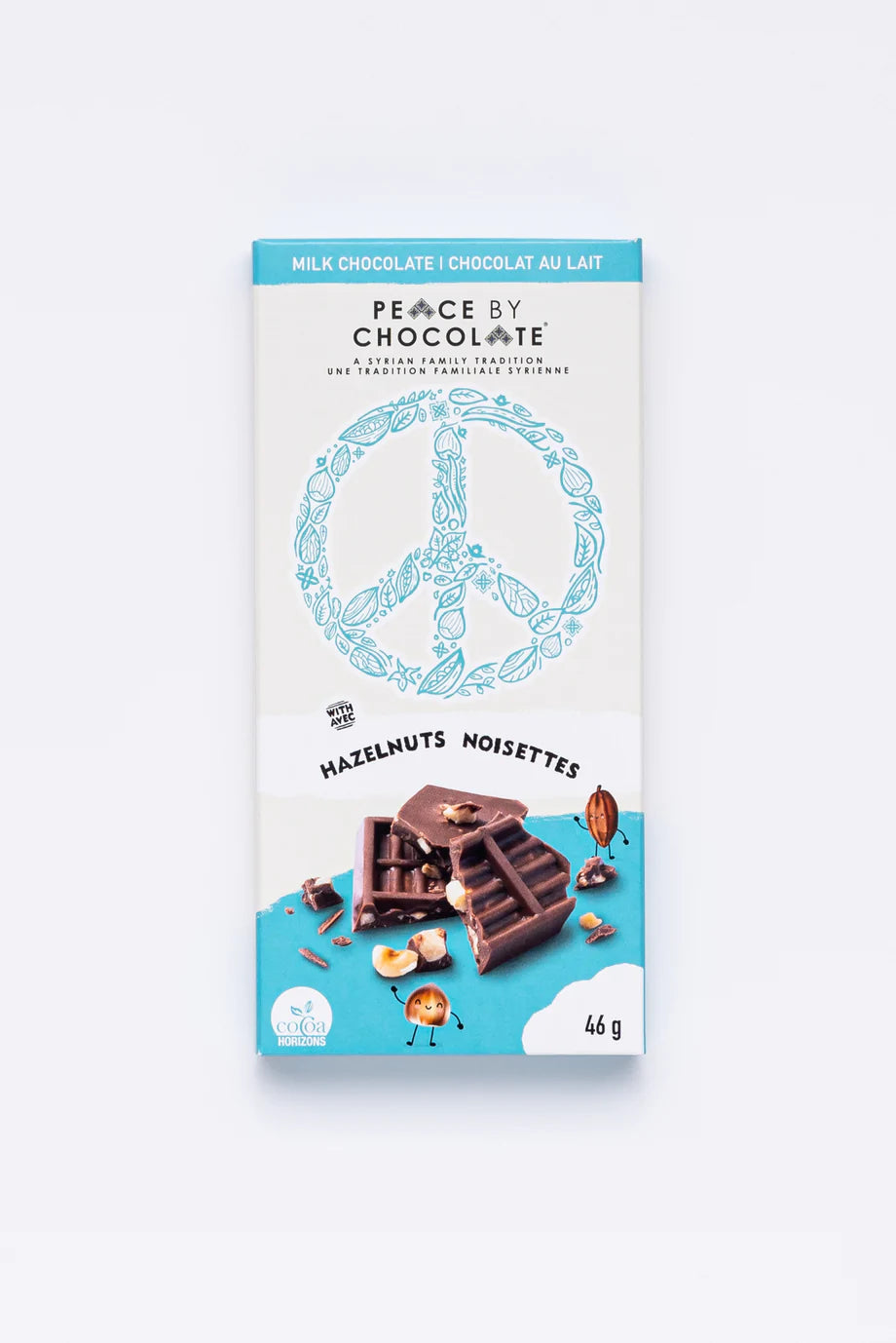 Milk Chocolate and Hazelnuts New Peace Bar