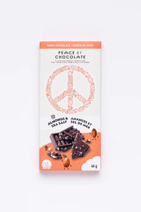 Dark Chocolate with Almonds and Sea Salt New Peace Bar