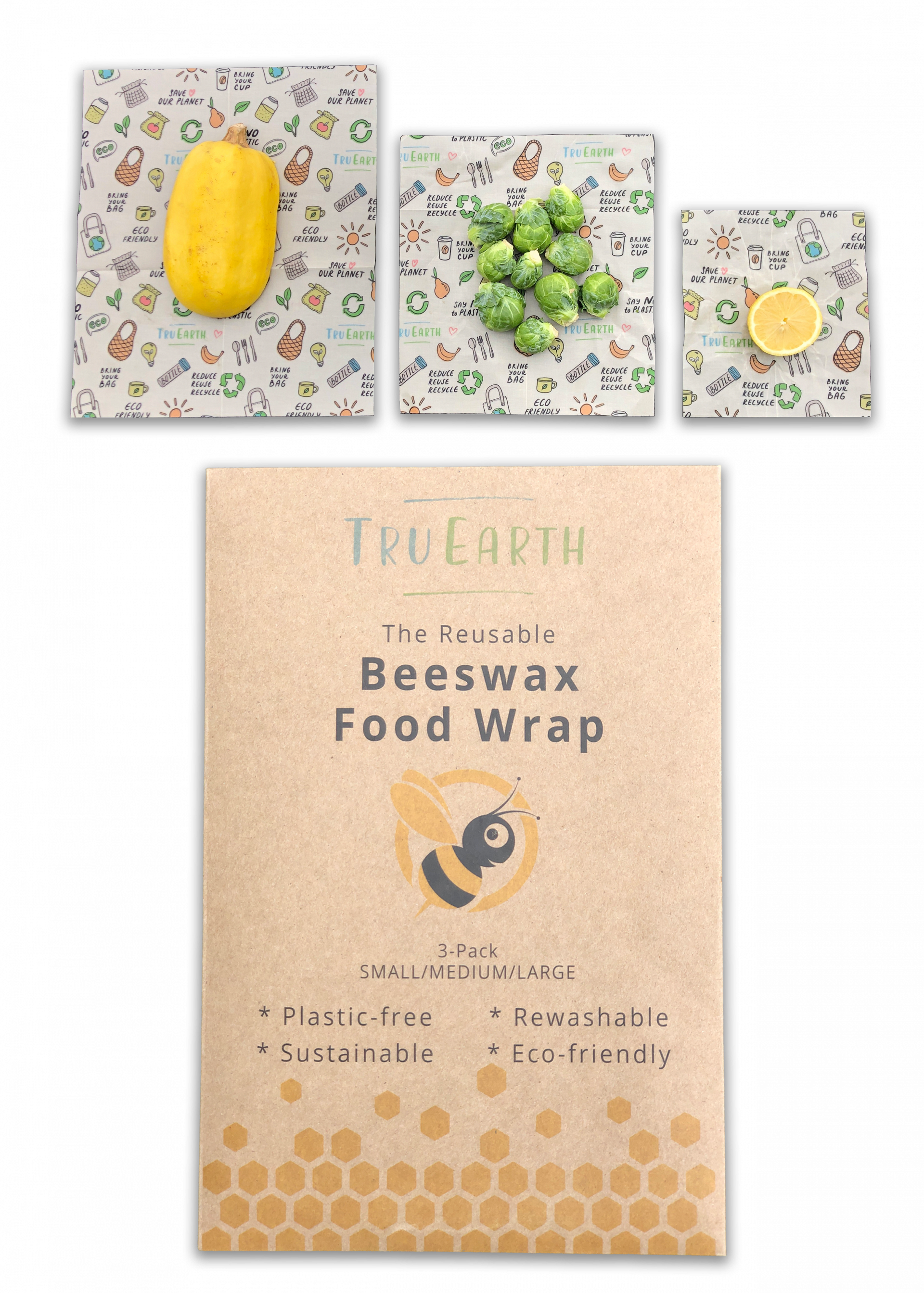 Beeswax Food Wrap by Tru Earth
