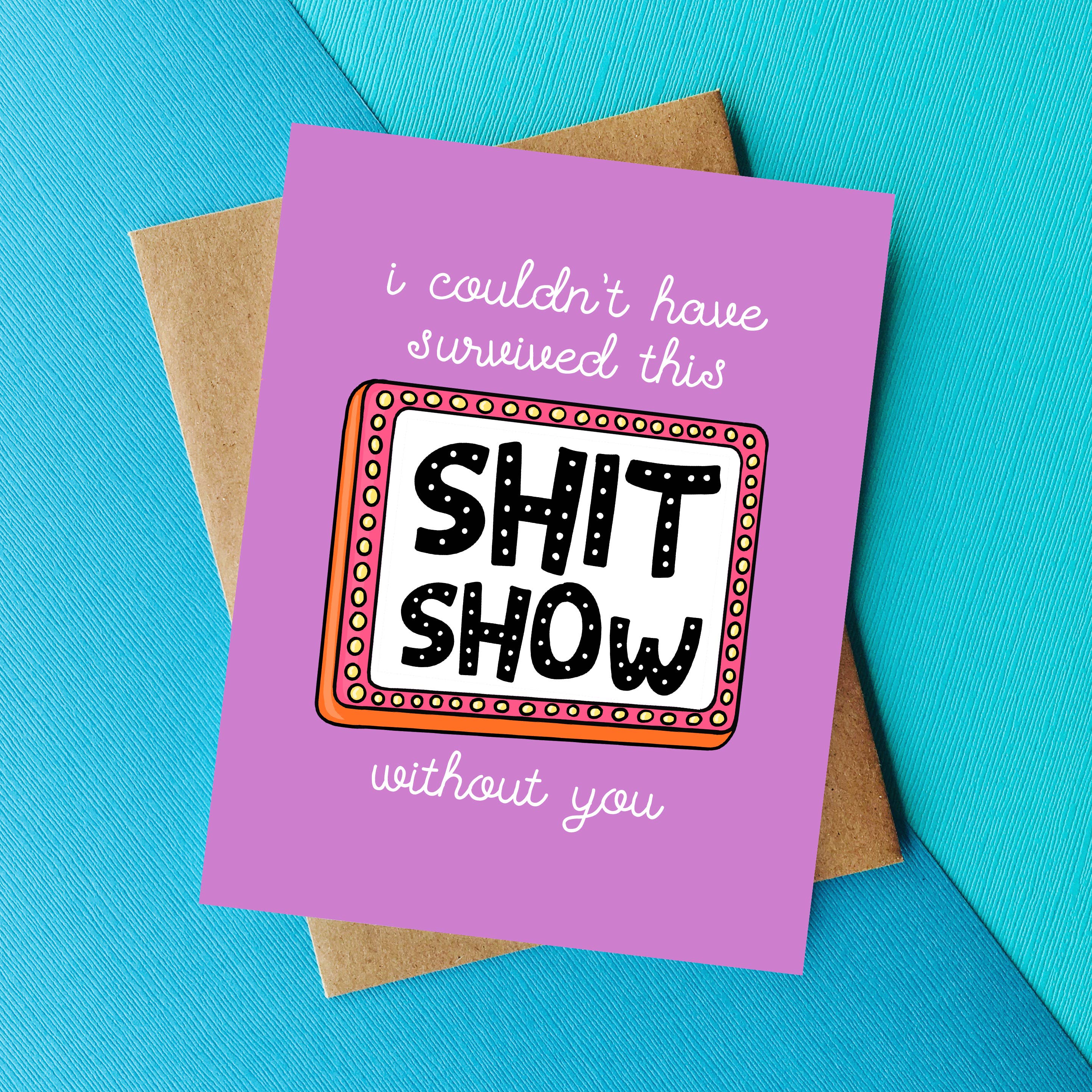 Top Hat and Monocle - Sh*tshow Funny Valentines Card