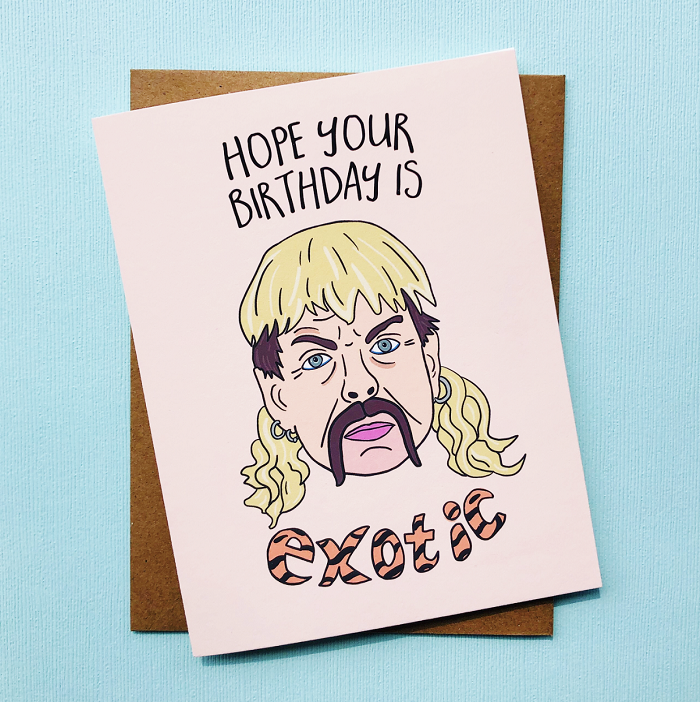 Top Hat and Monocle - Funny Joe Exotic Tiger King Birthday Card
