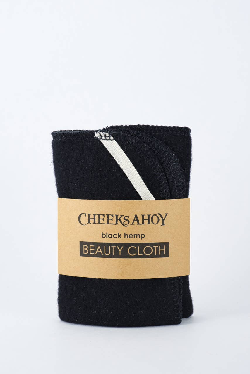 Cheeks Ahoy - Black Hemp Beauty Cloth