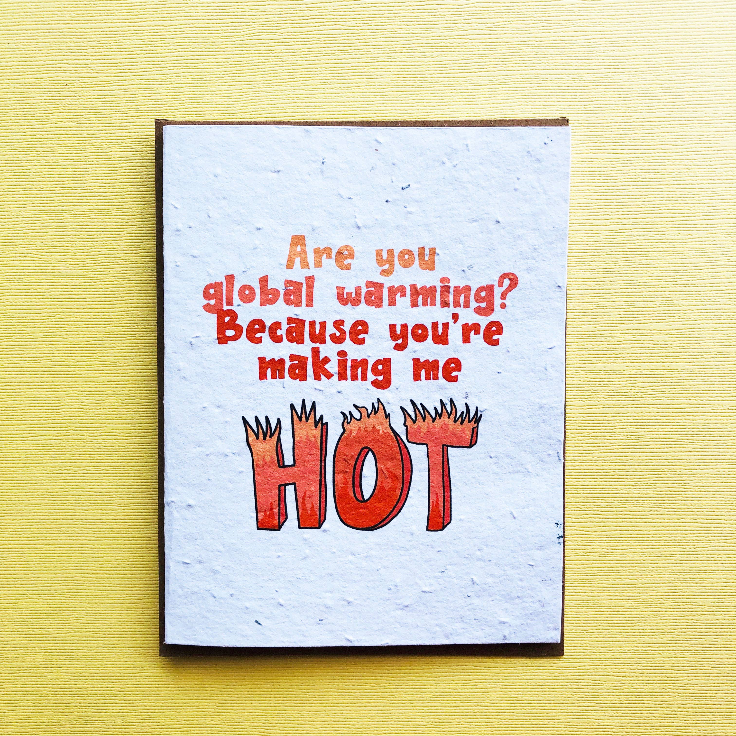 Top Hat and Monocle - Eco-Friendly Plantable Valentines Day Card - Making Me Hot