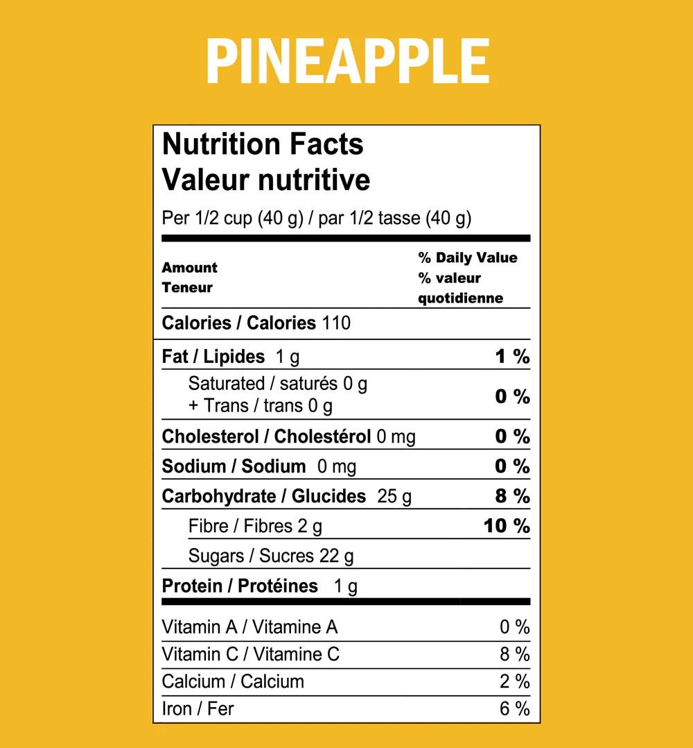 Organic Dried Pineapple