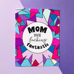 Top Hat and Monocle - Fucking Fantastic Mother's Day Card