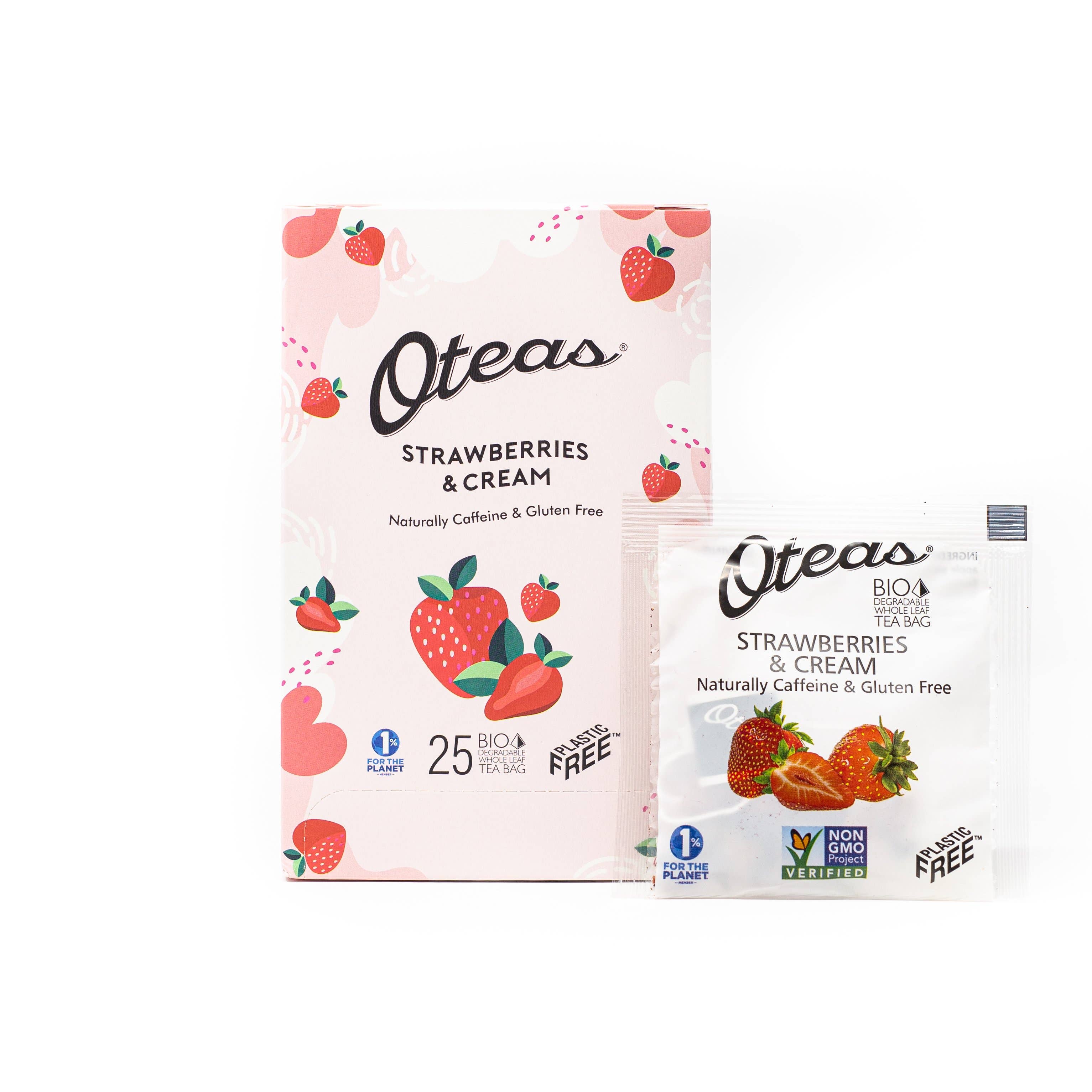 Oteas - Strawberries & Cream - 25 count