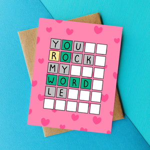 Top Hat and Monocle - Wordle Funny Valentines Day Card - Love Card