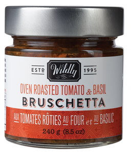 Oven Roasted Tomato & Basil Bruschetta