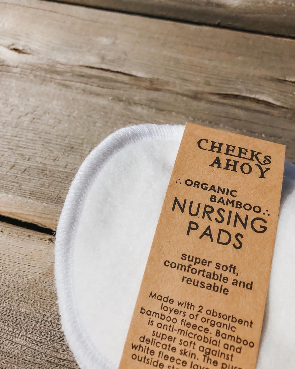 Reusable Nursing Pads (Regular or Organic Bamboo) by Cheeks Ahoy
